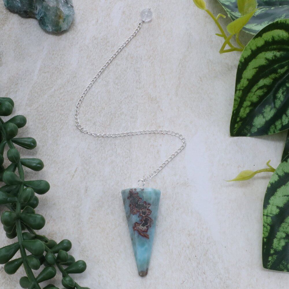 Larimar Hexagonal Pendulum