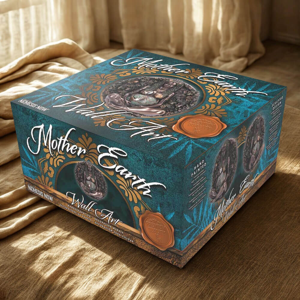 Bronze Mother Earth Wall Art Plaque 15cm