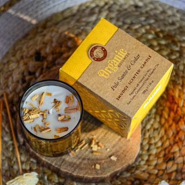 Organic Goodness Soy Candle PALO SANTO & CEDAR