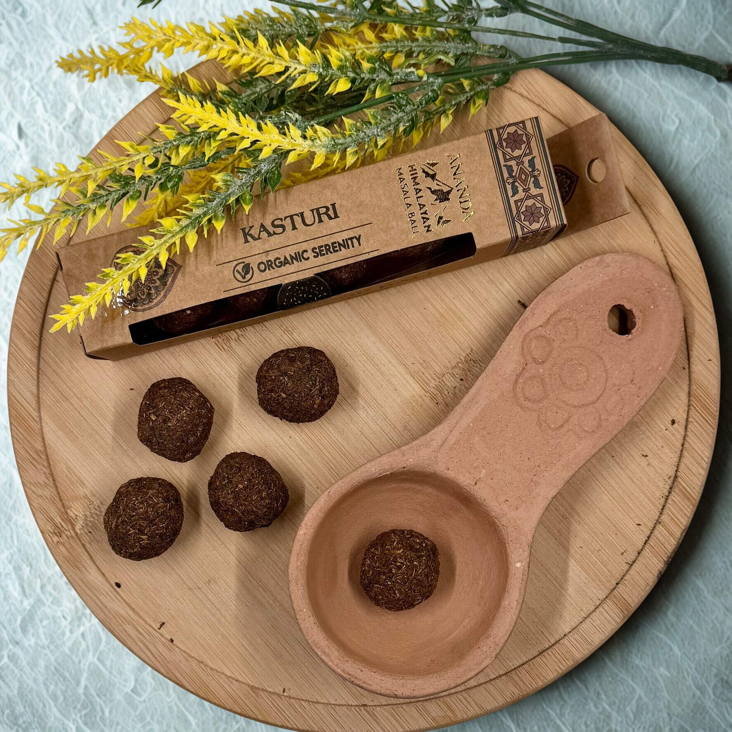 Ananda Himalayan Masala Smudge Ball Bomb KASTURI