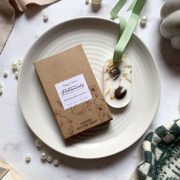 Botanical Aromatherapy Scented Soy Wax Tablet HONEYSUCKLE JASMINE