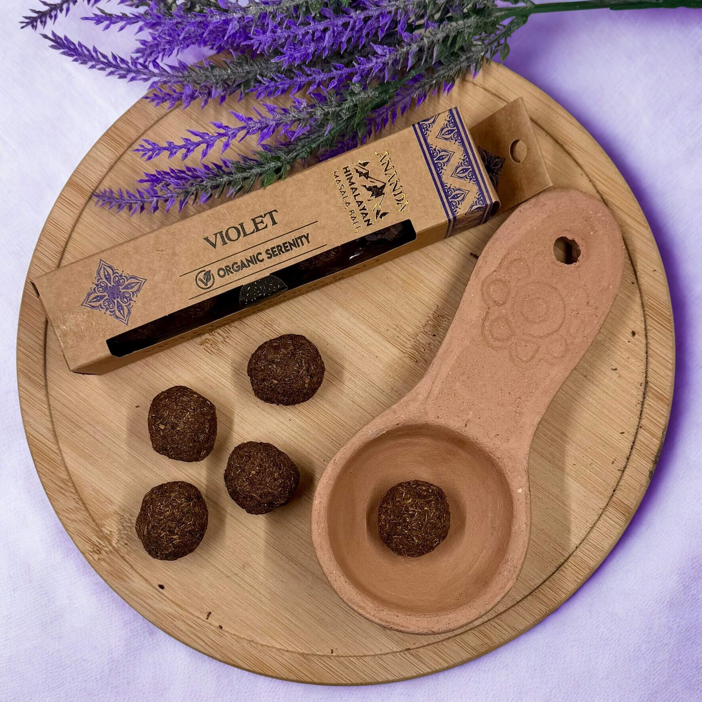 Ananda Himalayan Masala Smudge Ball Bomb VIOLET