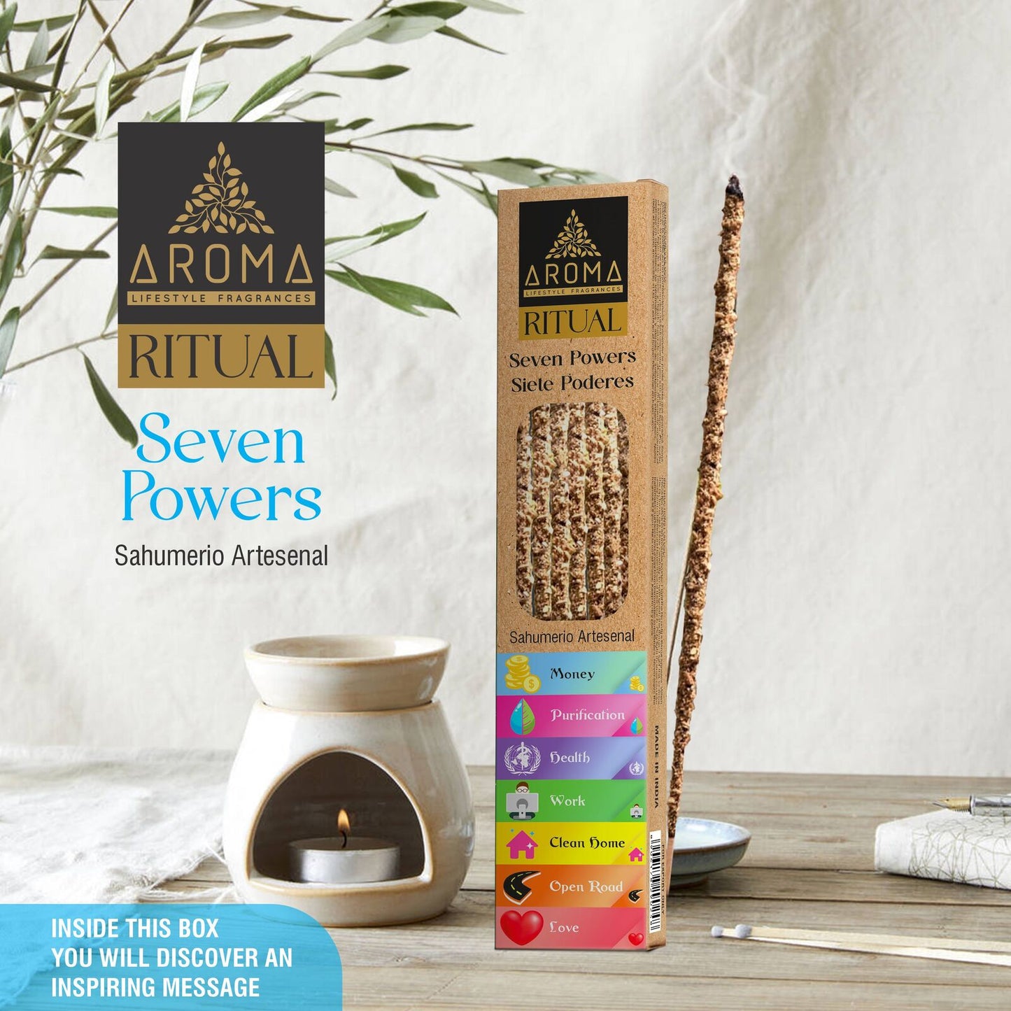 AROMA Ritual Collection Incense Sticks SEVEN POWERS