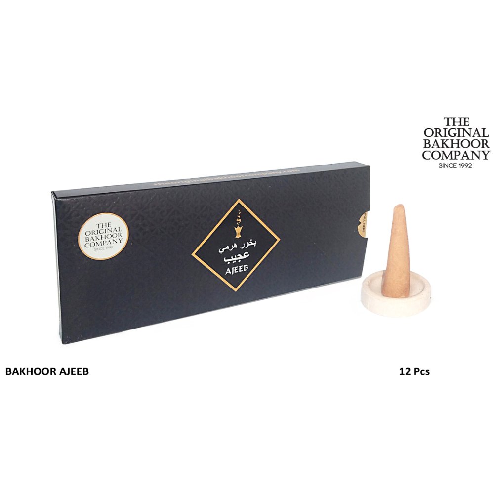 The Original Bakhoor Company AJEEB Bakhoor Incense Cones 40gms