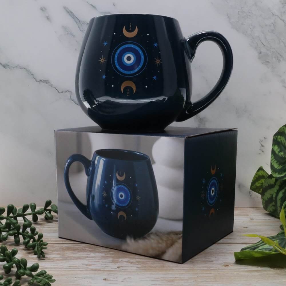 Blue All Seeing Eye Rounded Mug