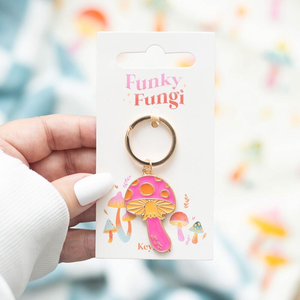 Funky Fungi Enamel Keyring