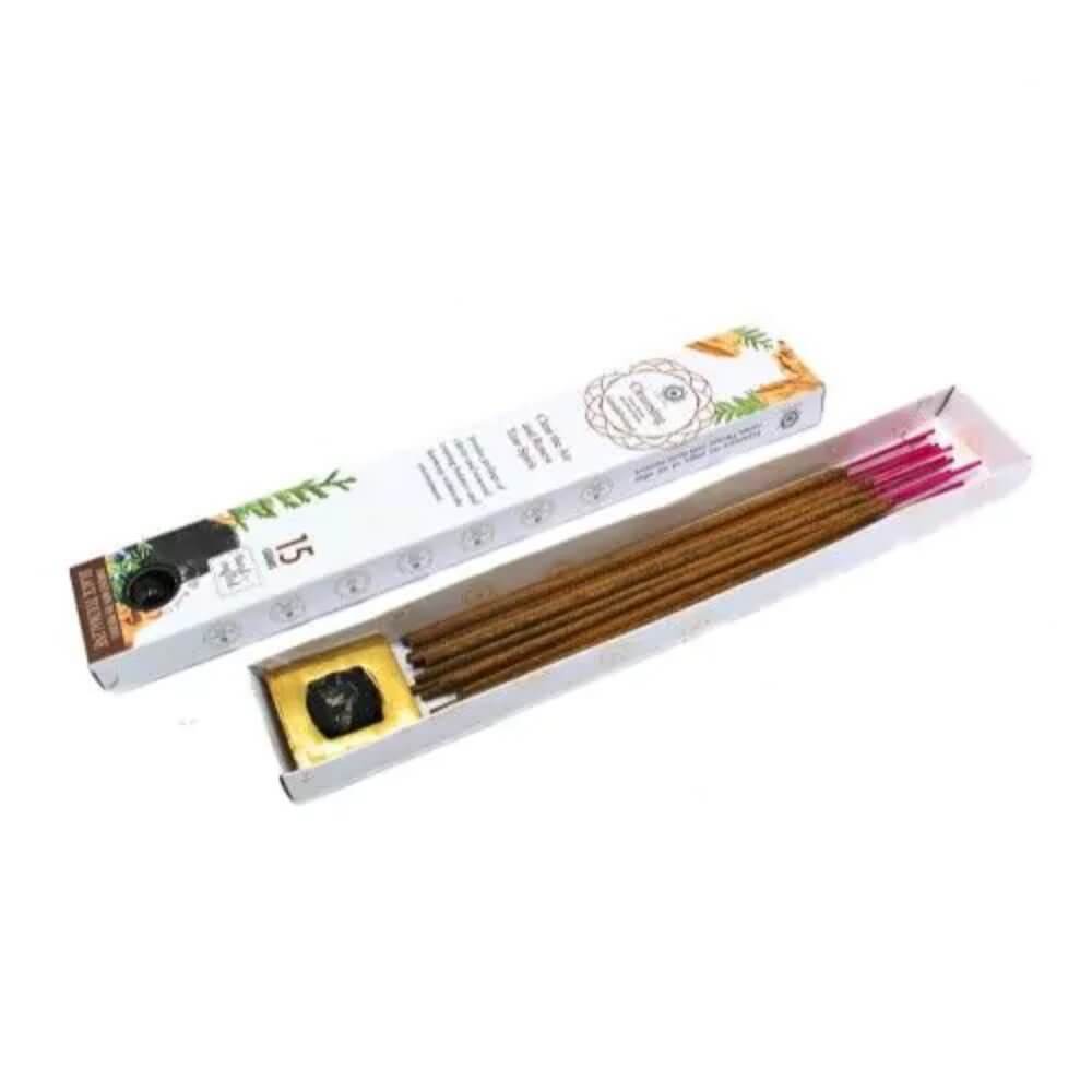 Green Tree Gemstone CLEANSING Incense SANDALWOOD & BLACK TOURMALINE