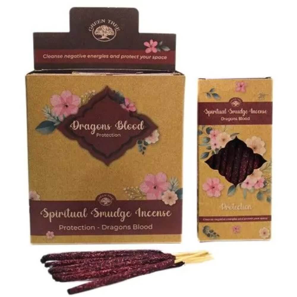 Green Tree Smudge PROTECTION Incense DRAGONS BLOOD