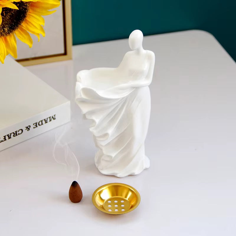 Women with skirt Incense Burner