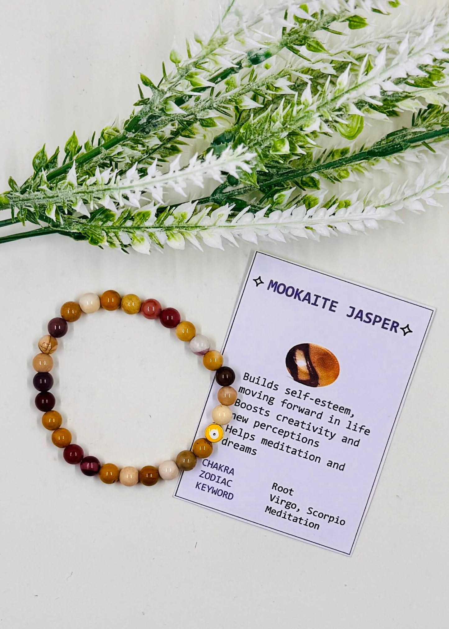 Mookaite Jasper Healing Bracelet - Meditation