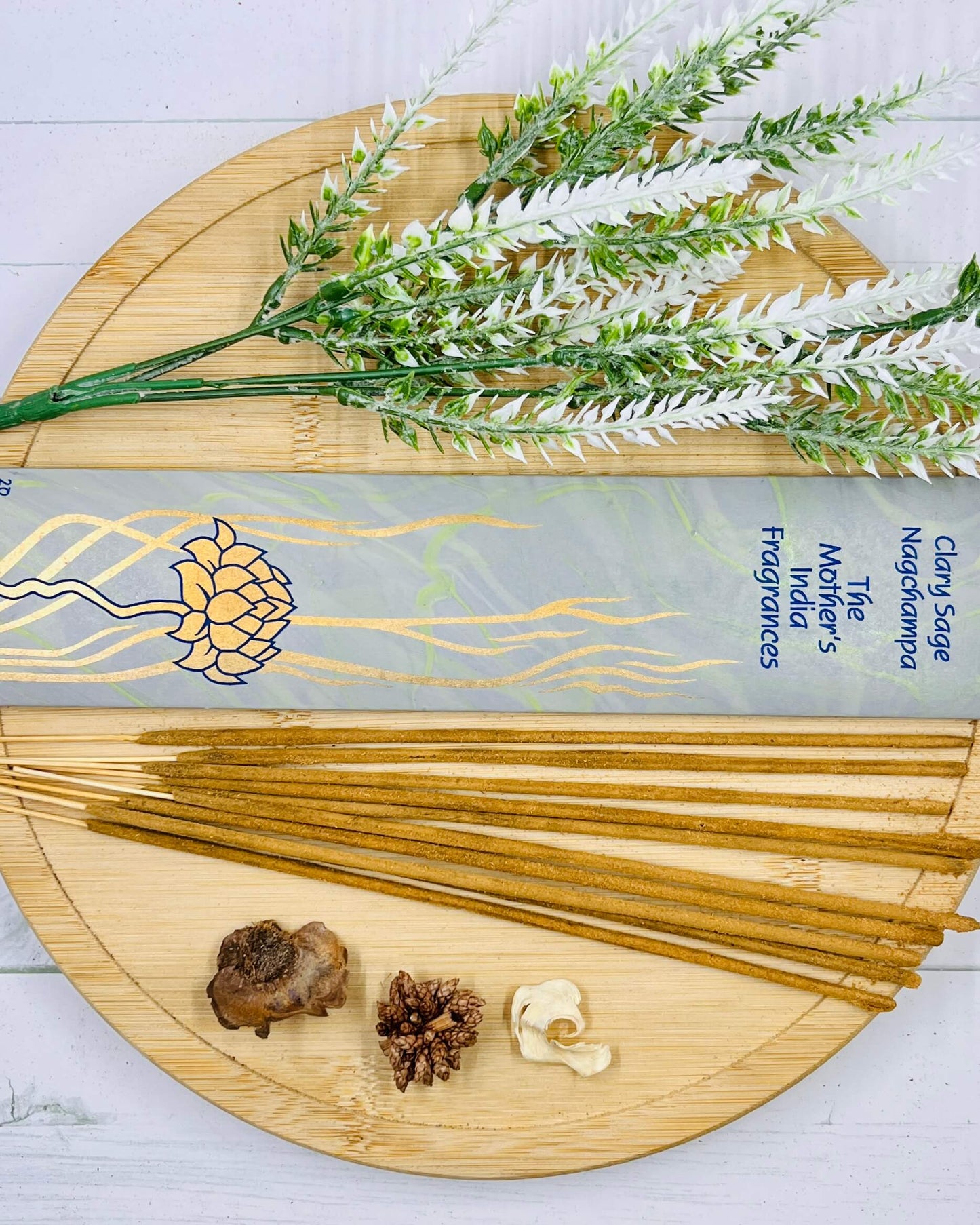 Mother's India Clary Sage Nag Champa incense