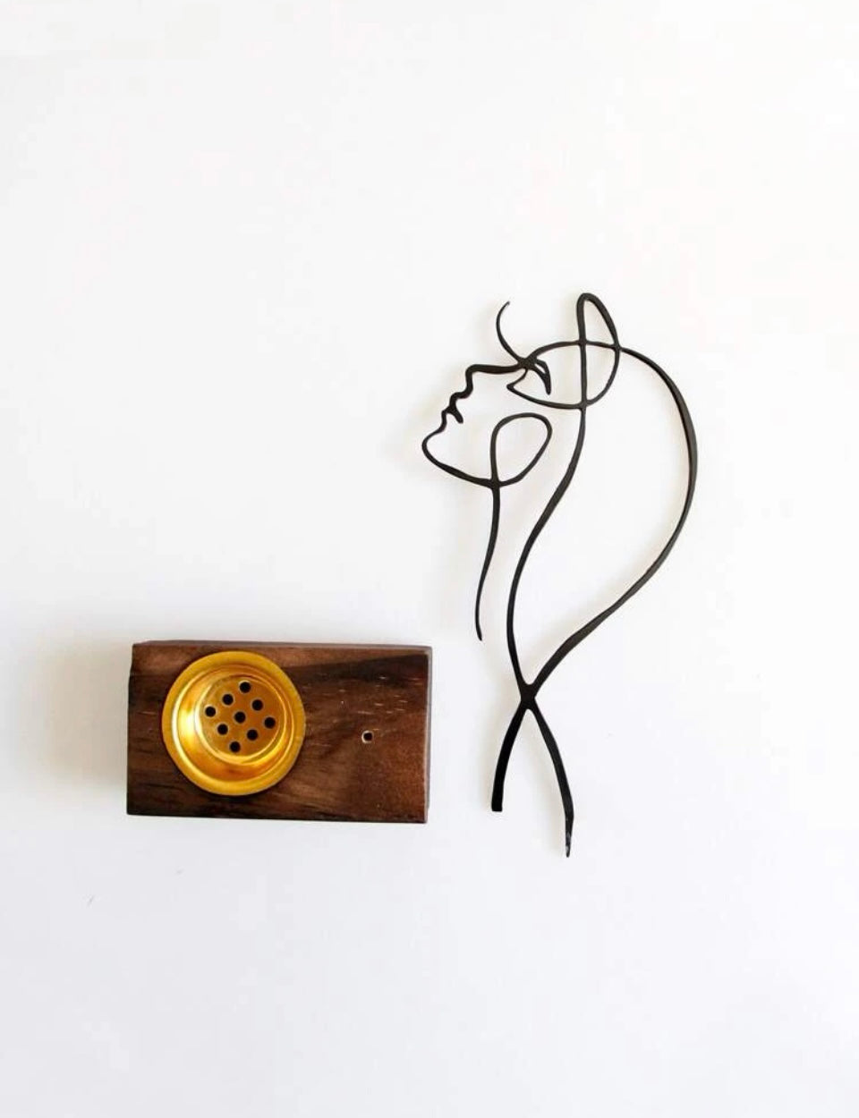 Abstract Lady Incense/cone holder