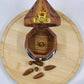 Wooden Octagon Pyramid Cone Incense Burner