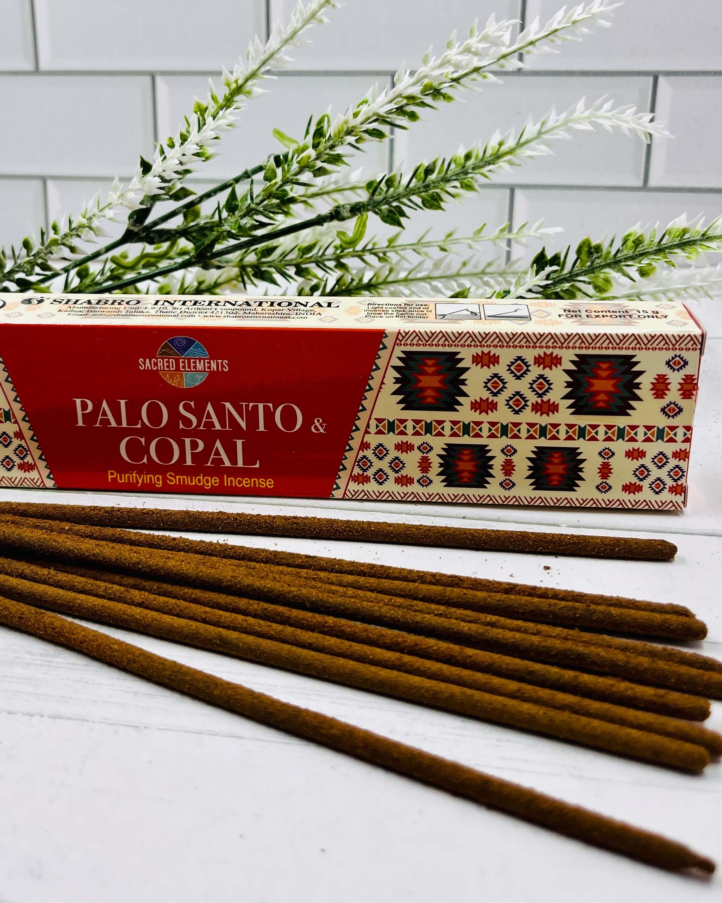 Sacred Elements Incense PALO SANTO COPAL 15g