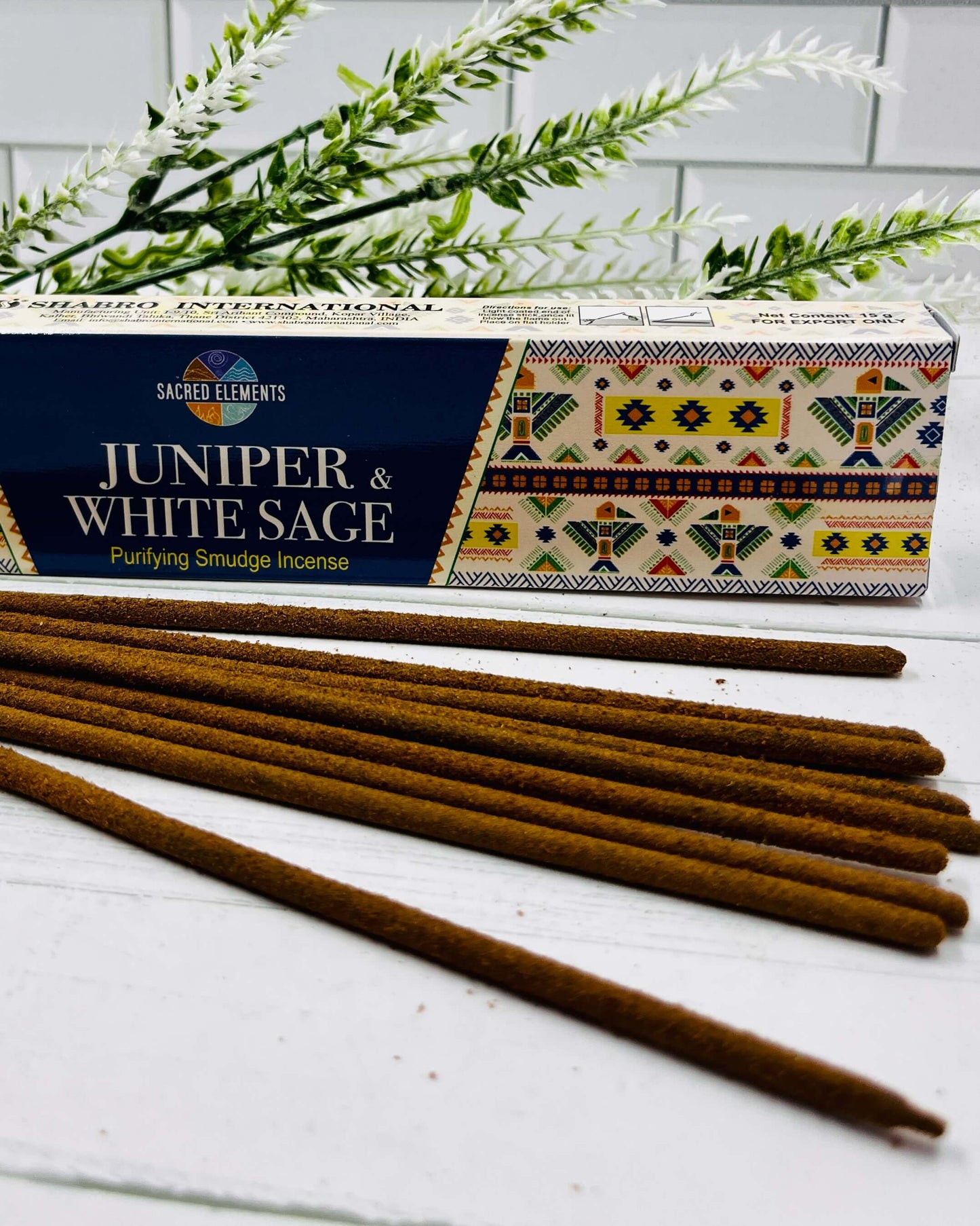 Sacred Elements Incense JUNIPER WHITE SAGE 15g