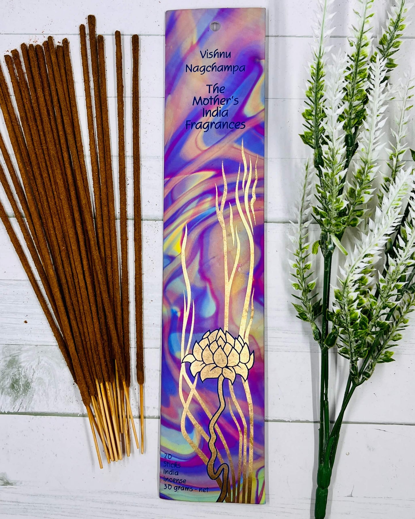Mother's India Vishnu Nag Champa incense