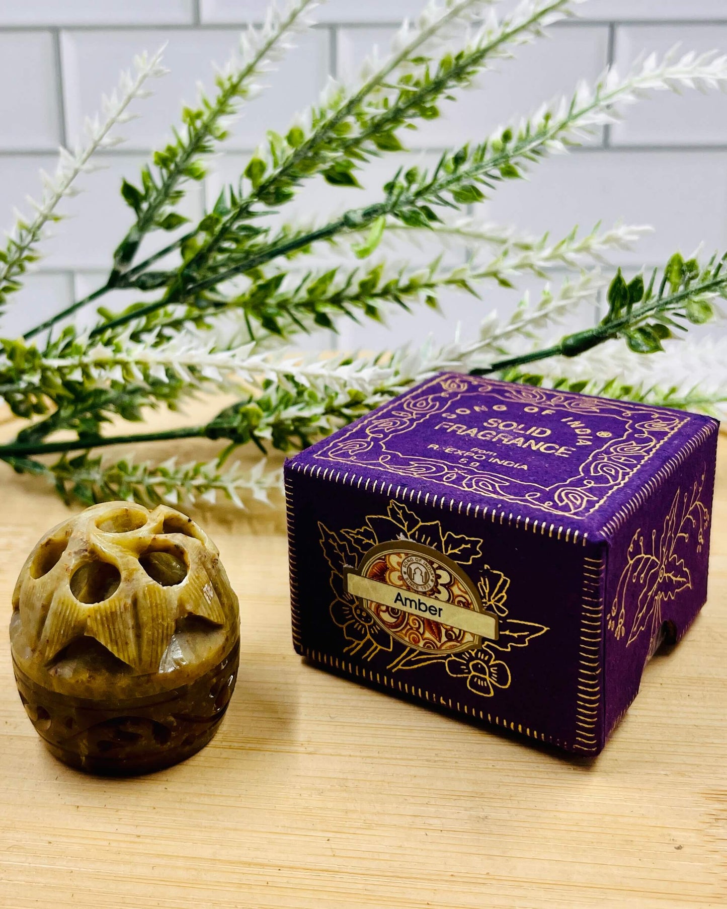 Song Of India Natural Solid Perfume AMBER 5g