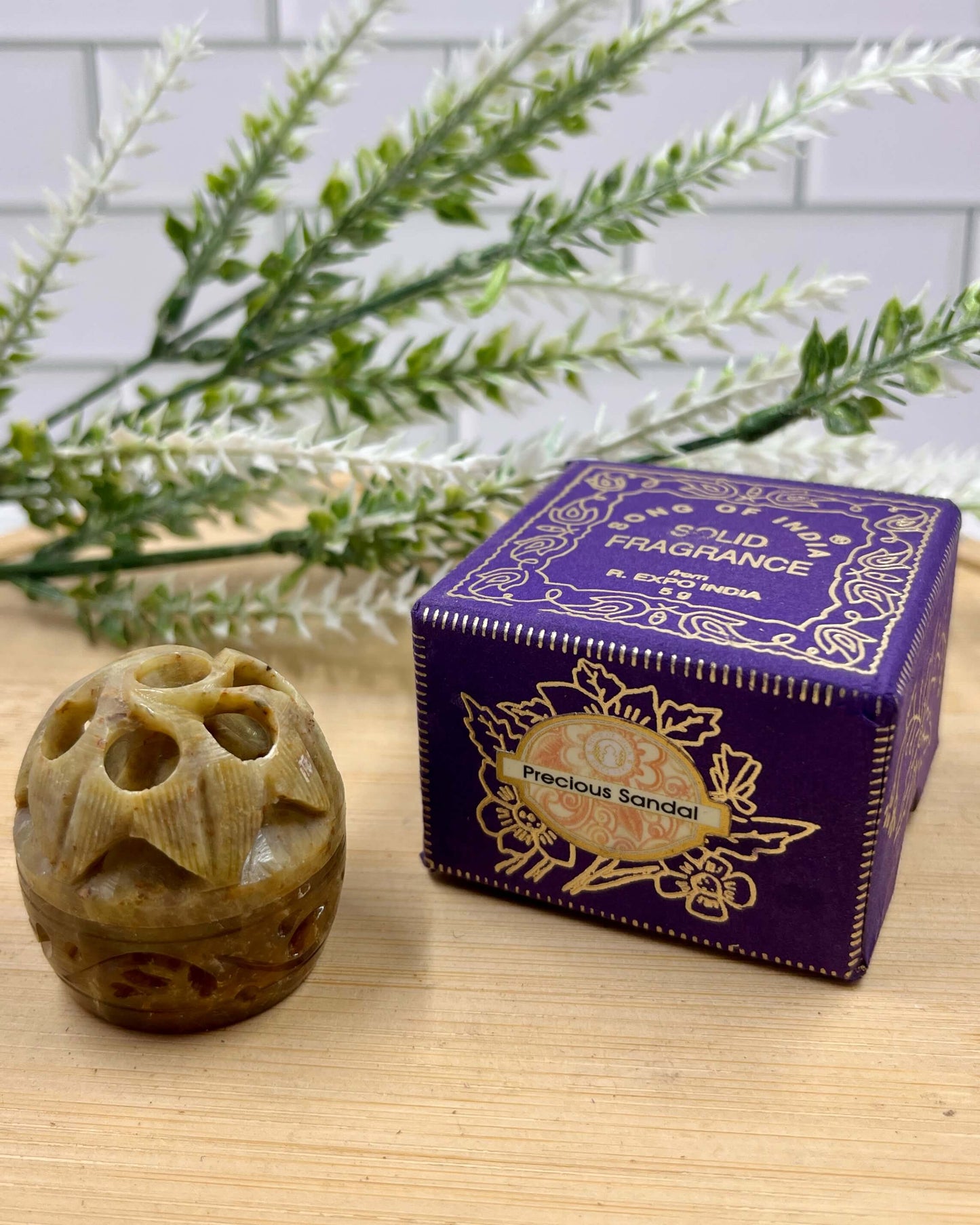 Song Of India Natural Solid Perfume PRECIOUS SANDAL 5g