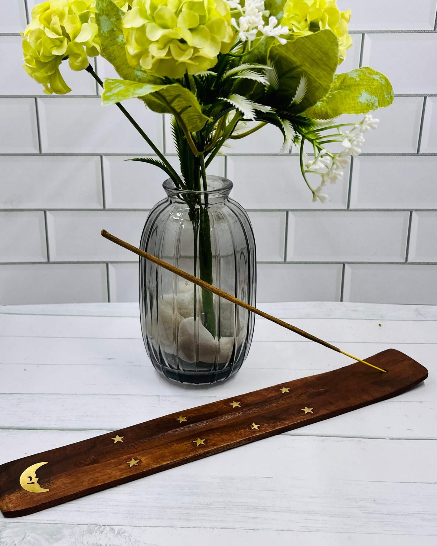 Wooden Flat Ash Catcher 25cm
