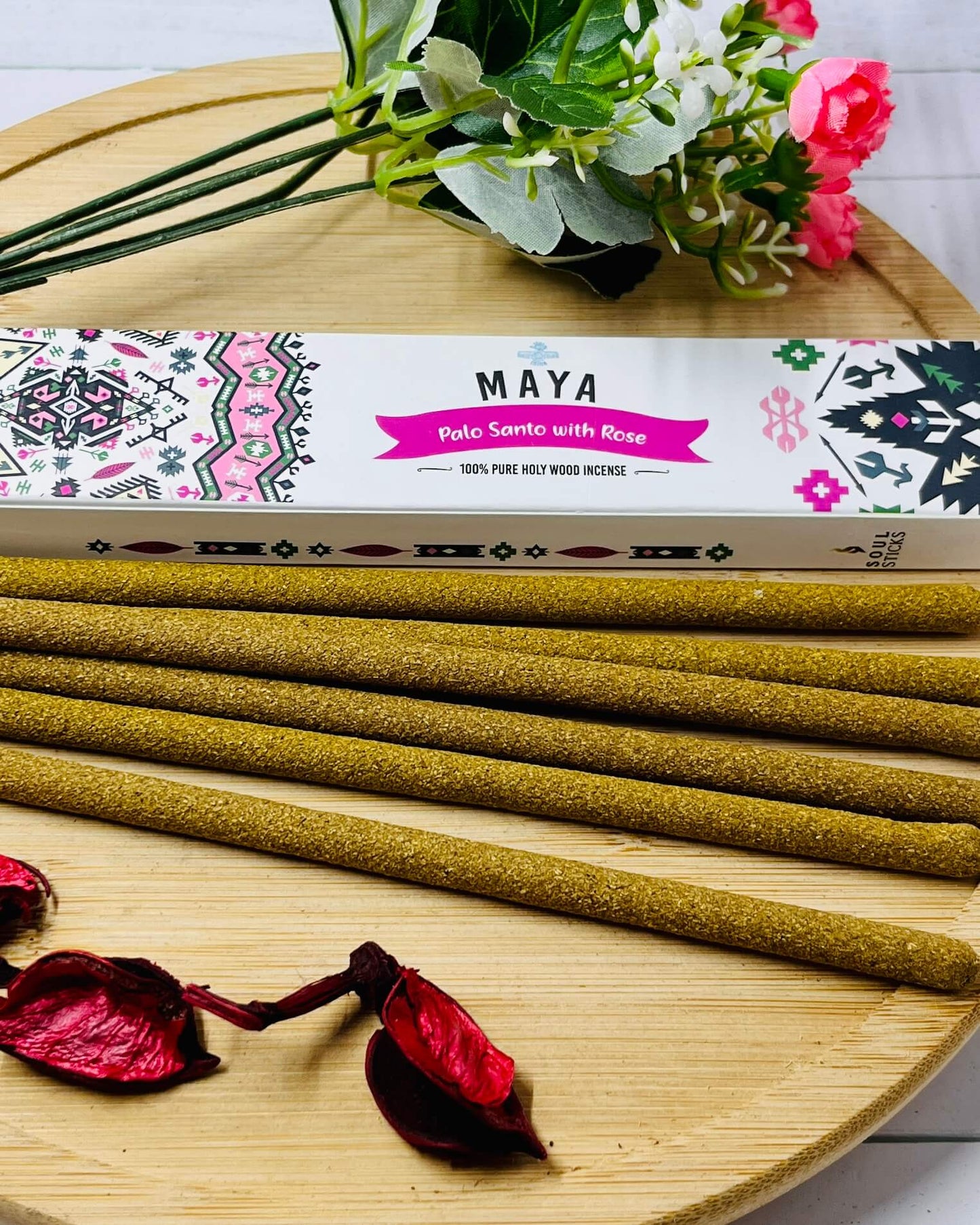 MAYA Palo Santo & Rose Incense