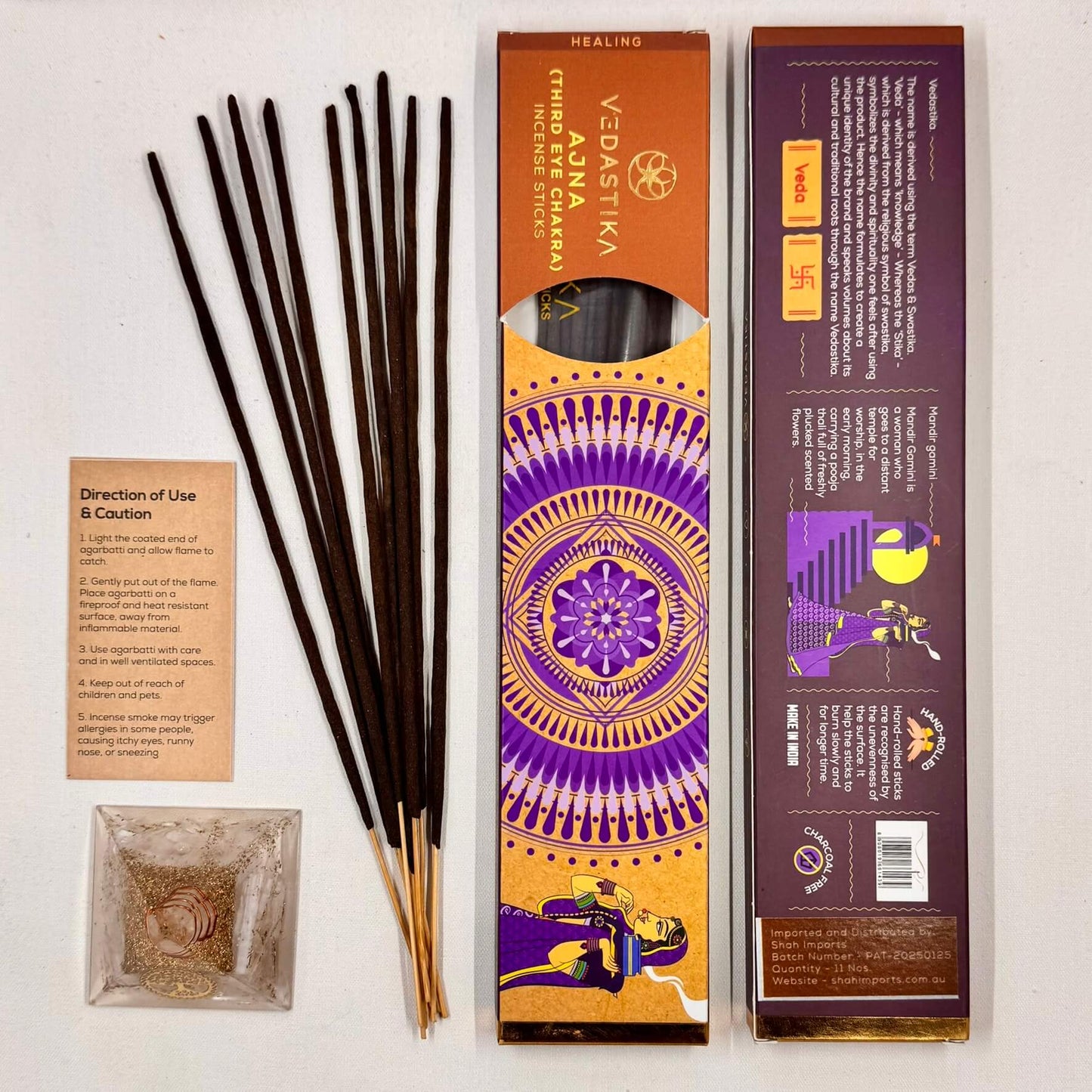 Vedastika Healing Incense AJNA Third Eye Chakra