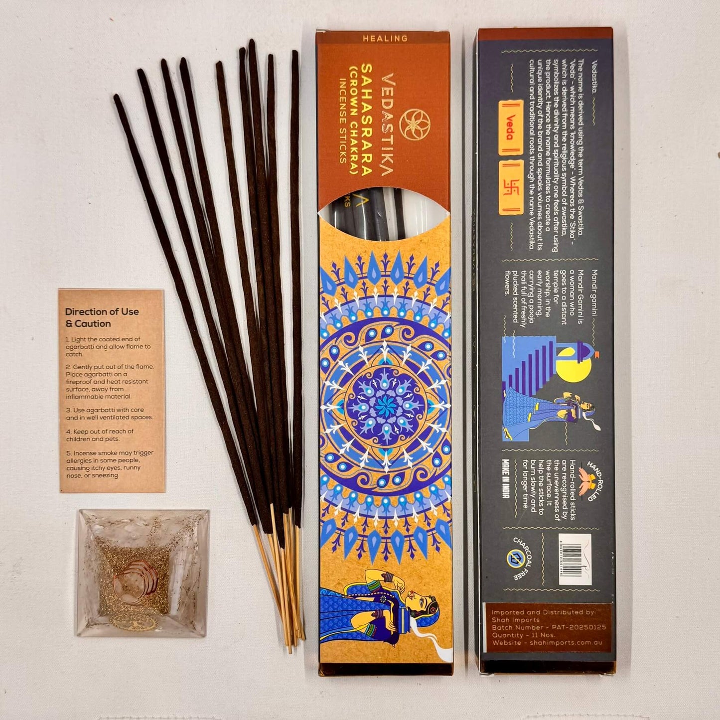 Vedastika Healing Incense SAHASRARA Crown Chakra