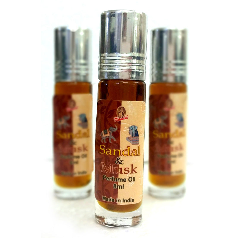 Kamini Perfume Oil SANDALWOOD & MUSK 8ml
