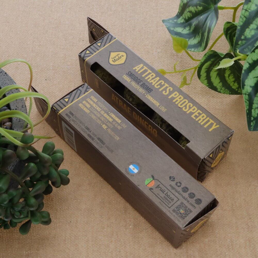 Sagrada Madre Smudge Ball Bomb ATTRACT PROSPERITY 4pc