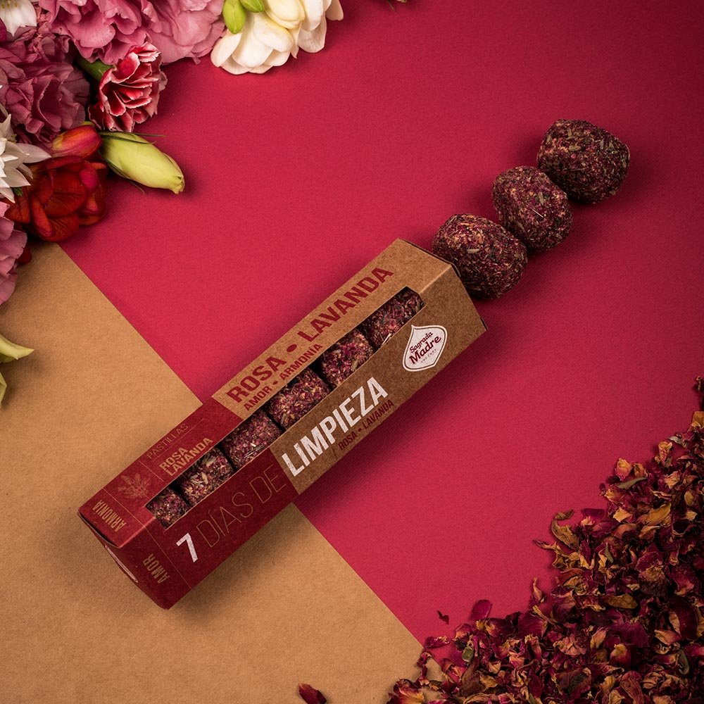 Sagrada Madre 7 Days cleansing Smudge Tablets ROSE & LAVENDER