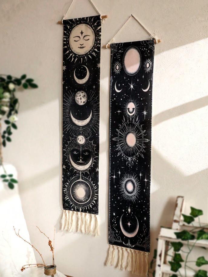 Moon Phase Wall Hanging Tapestry
