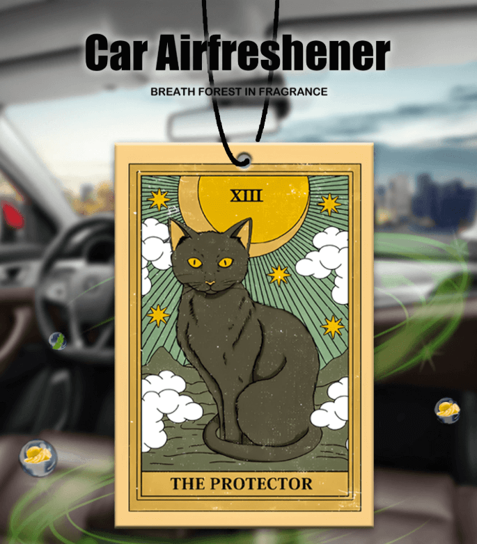 Tarot Car Air freshener THE PROTECTOR CAT