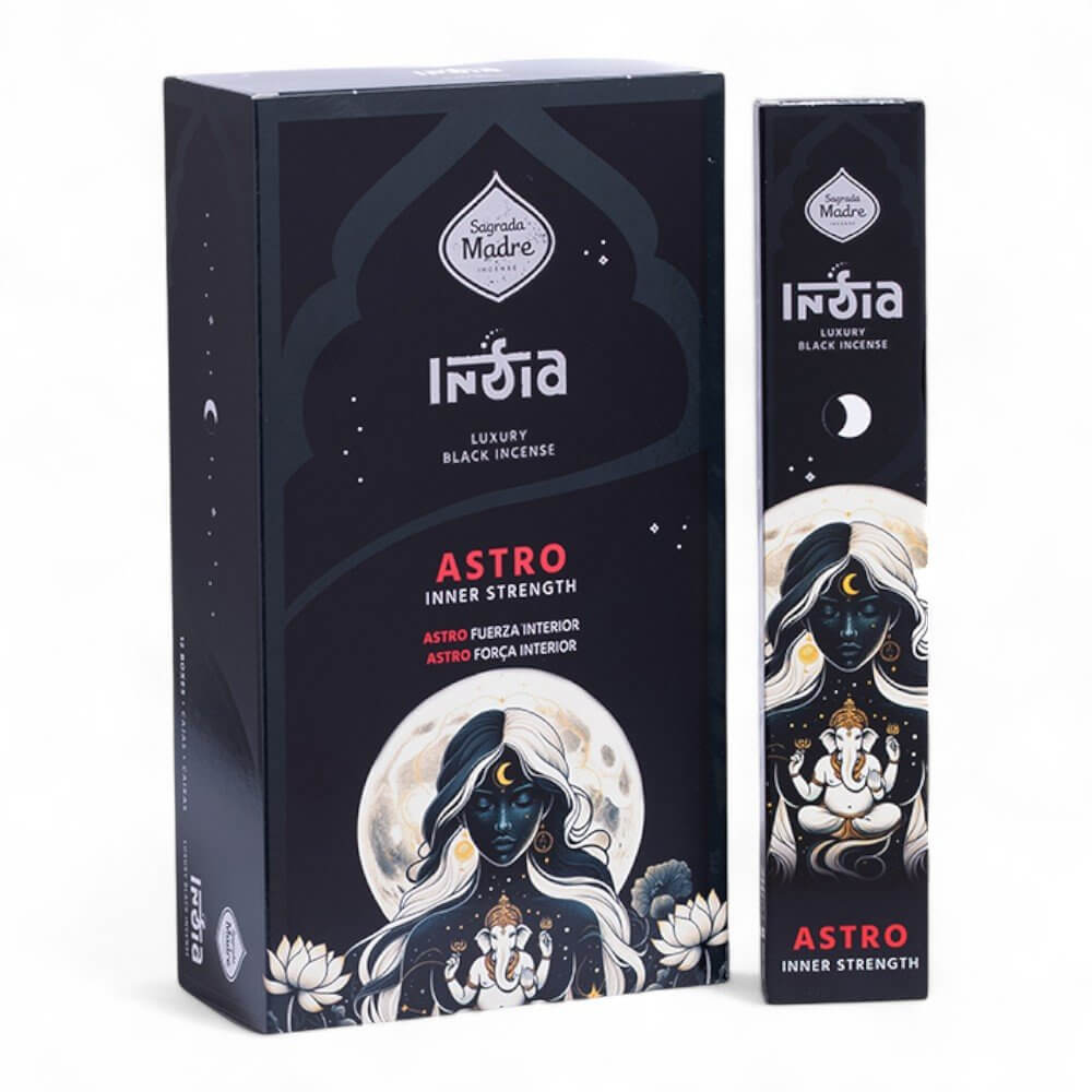 Sagrada Madre Luxury Black Incense ASTRO for Inner Strength