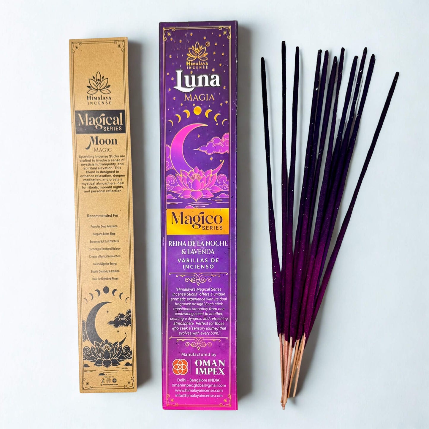Himalayan Magical Series LUNA sparkle incense Lavender & Night Queen