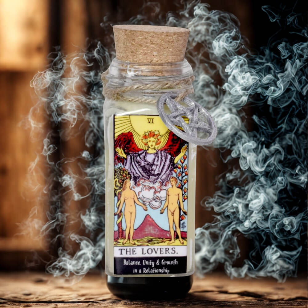 Crystal & Herb TAROT Candle THE LOVERS