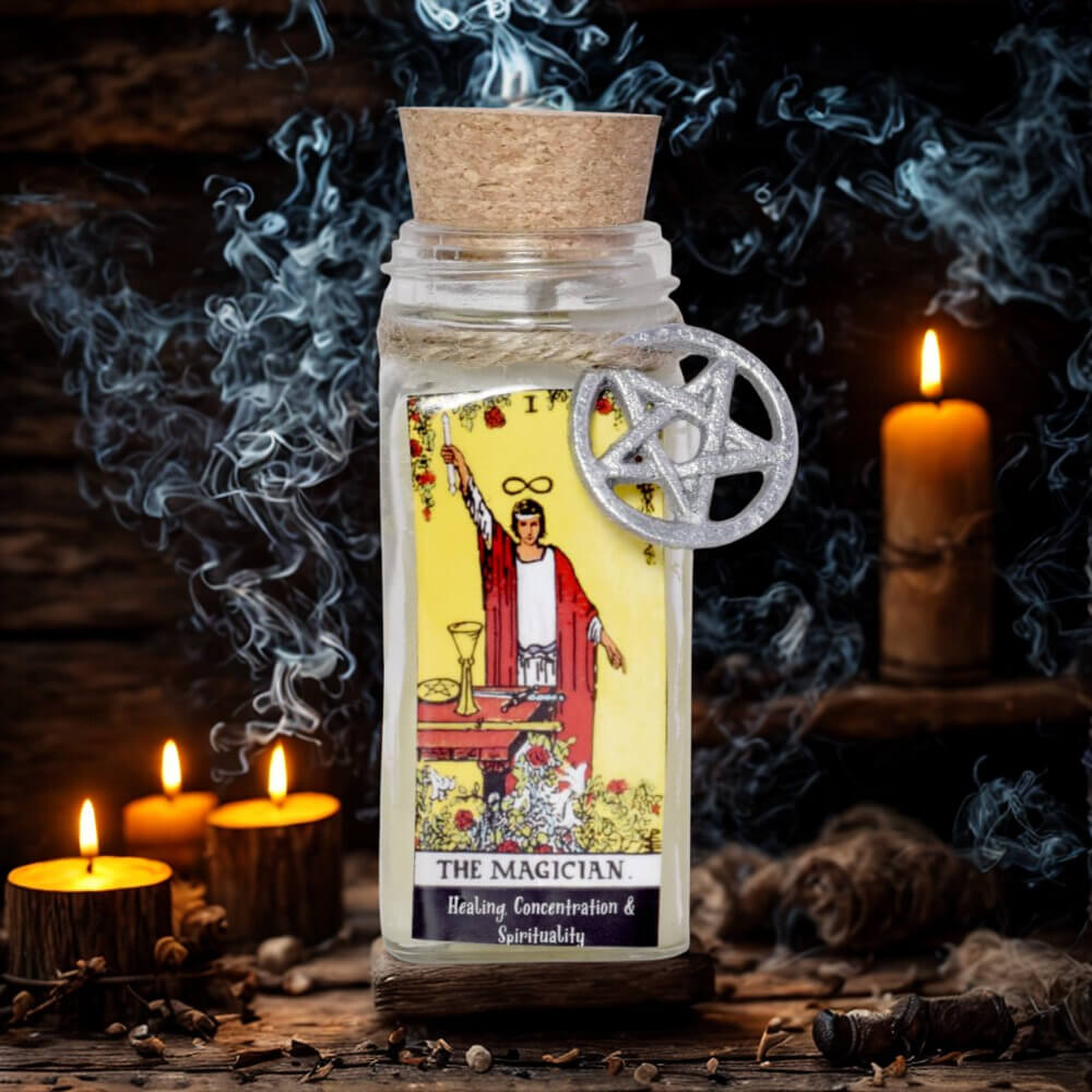 Crystal & Herb TAROT Candle THE MAGICIAN