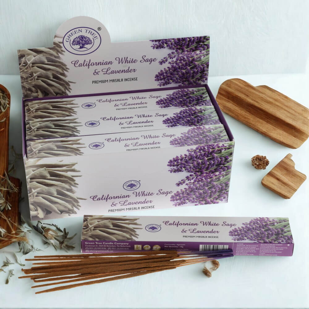 Green Tree CALIFORNIAN WHITE SAGE & LAVENDER Incense