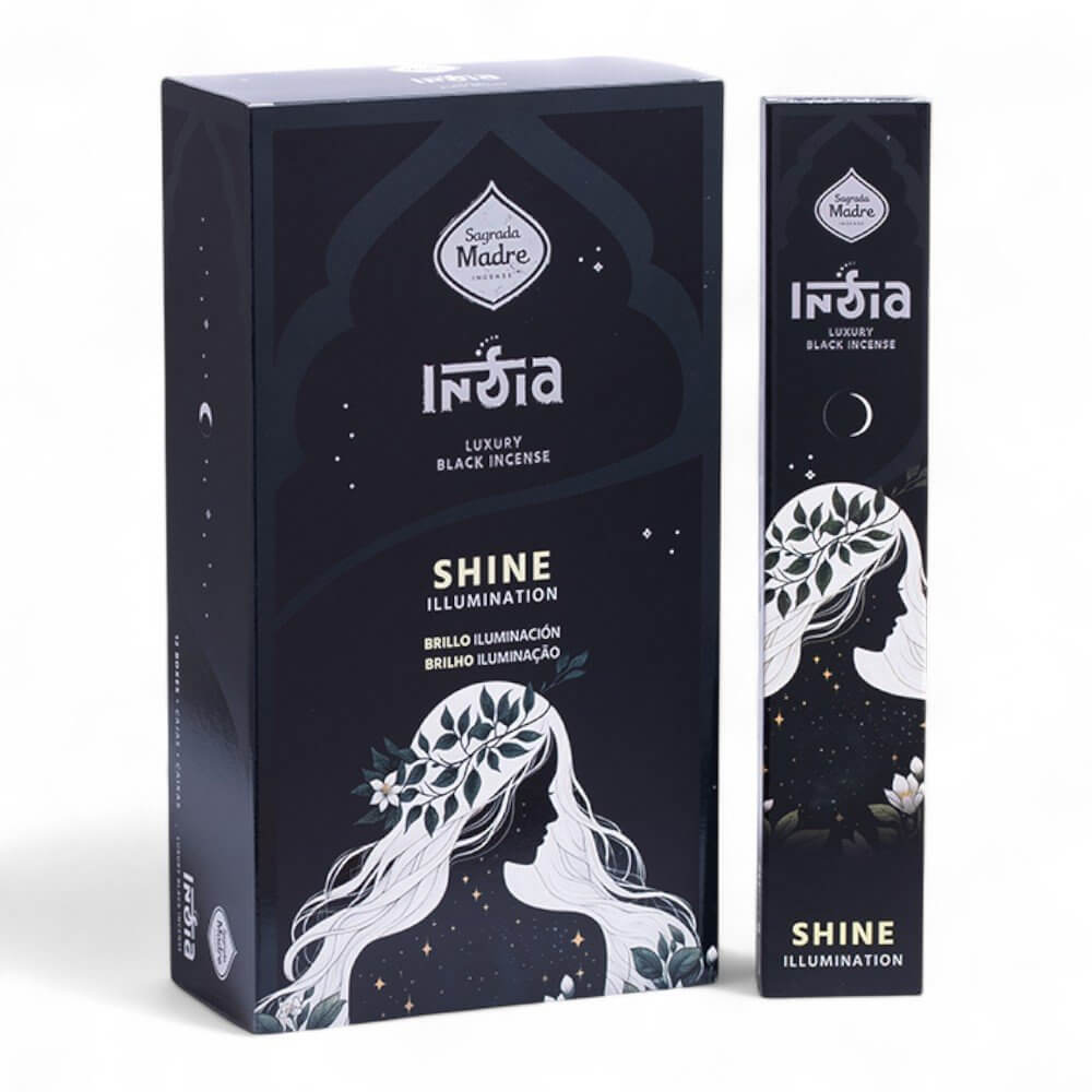 Sagrada Madre Luxury Black Incense SHINE for Illumination