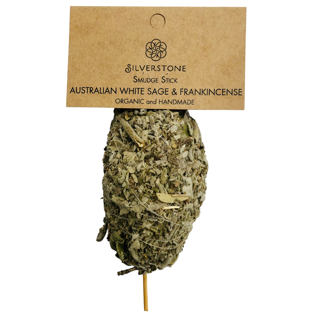 Silverstone Organic Smudge Stick AUSTRALIAN WHITE SAGE & FRANKINCENSE