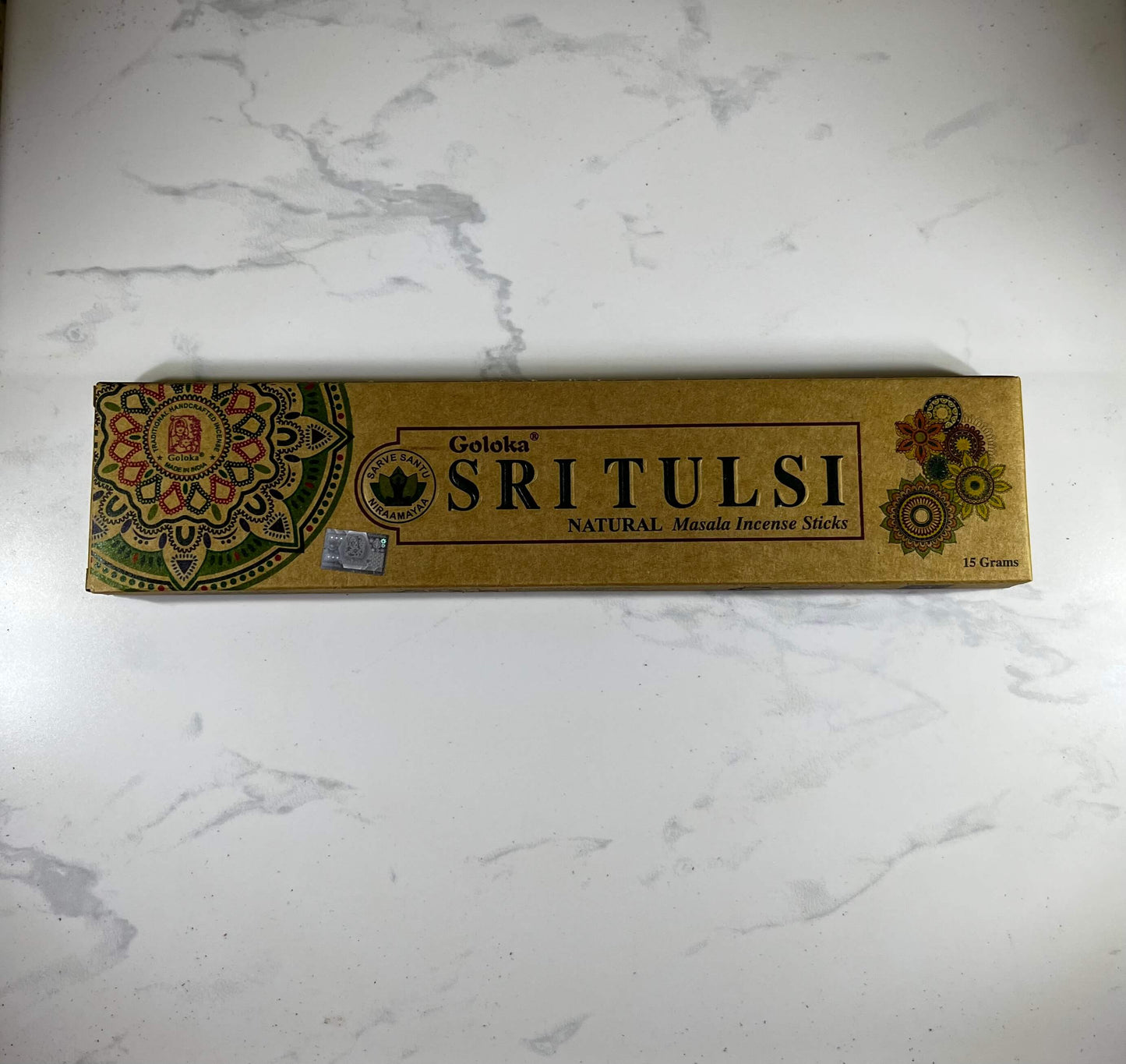 Goloka Organic Sri Tulsi (Holy Basil) incense
