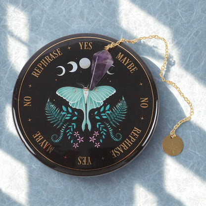 Luna Moth Pendulum Divination Kit