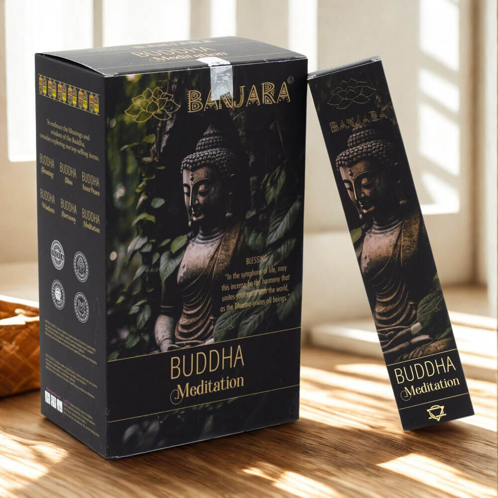 Banjara Incense BUDDHA MEDITATION Patchouli & Eucalyptus