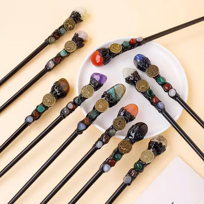 Zodiac Gemstone Wands with Stones