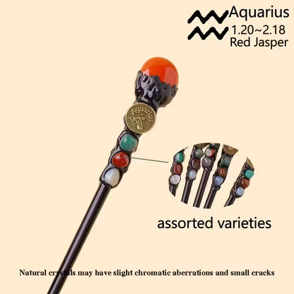 Zodiac Gemstone Wands with Stones