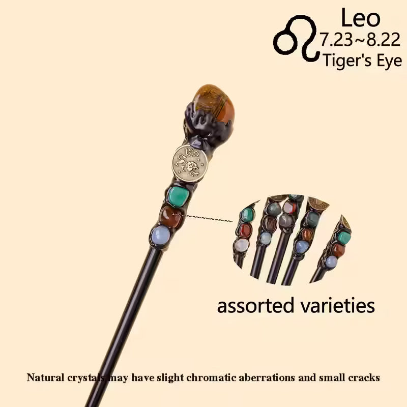 Zodiac Gemstone Wands with Stones