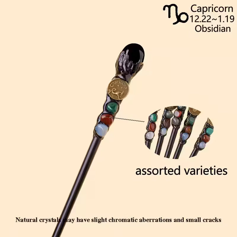 Zodiac Gemstone Wands with Stones