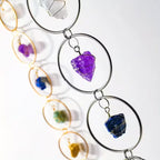Raw Stone Hanging Wall Decor - Gold