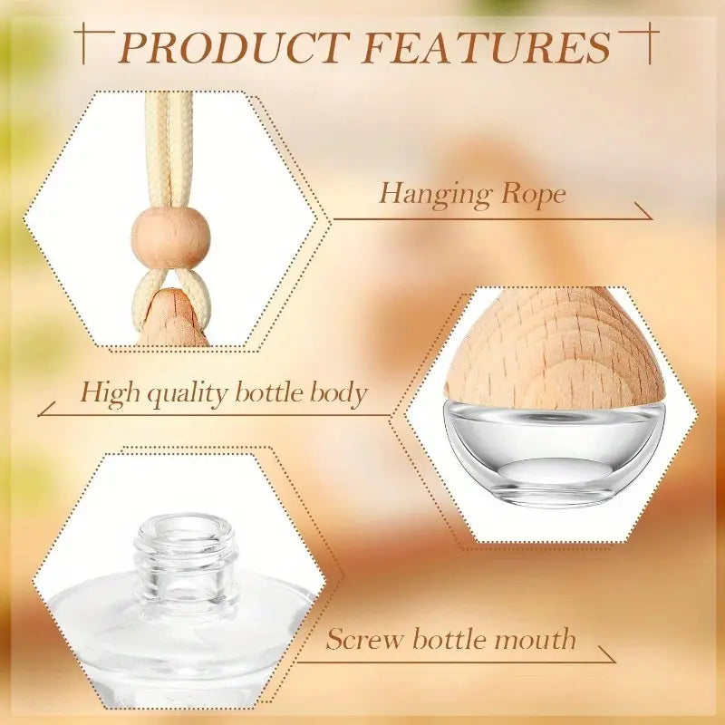 Essential oil Car diffuser refillable ROUND