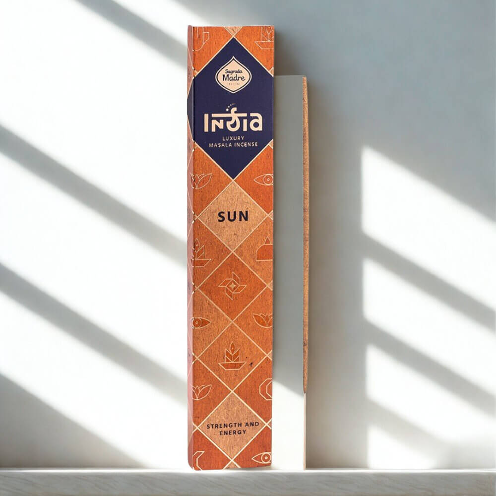 Sagrada Madre Luxury Masala Incense Sticks SUN for Strength and Energy