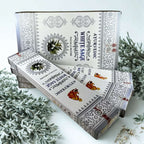 White sage incense packaging with decorative design on a white background