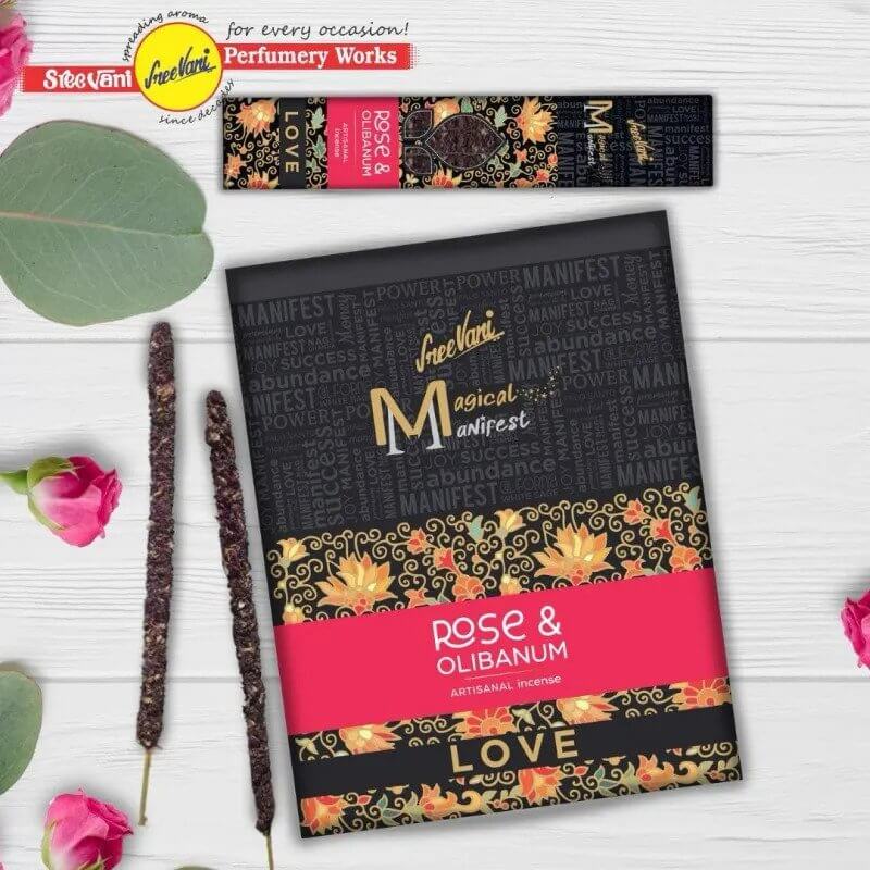 Sree Vani Magical Manifest Incense LOVE Rose & Olibanum